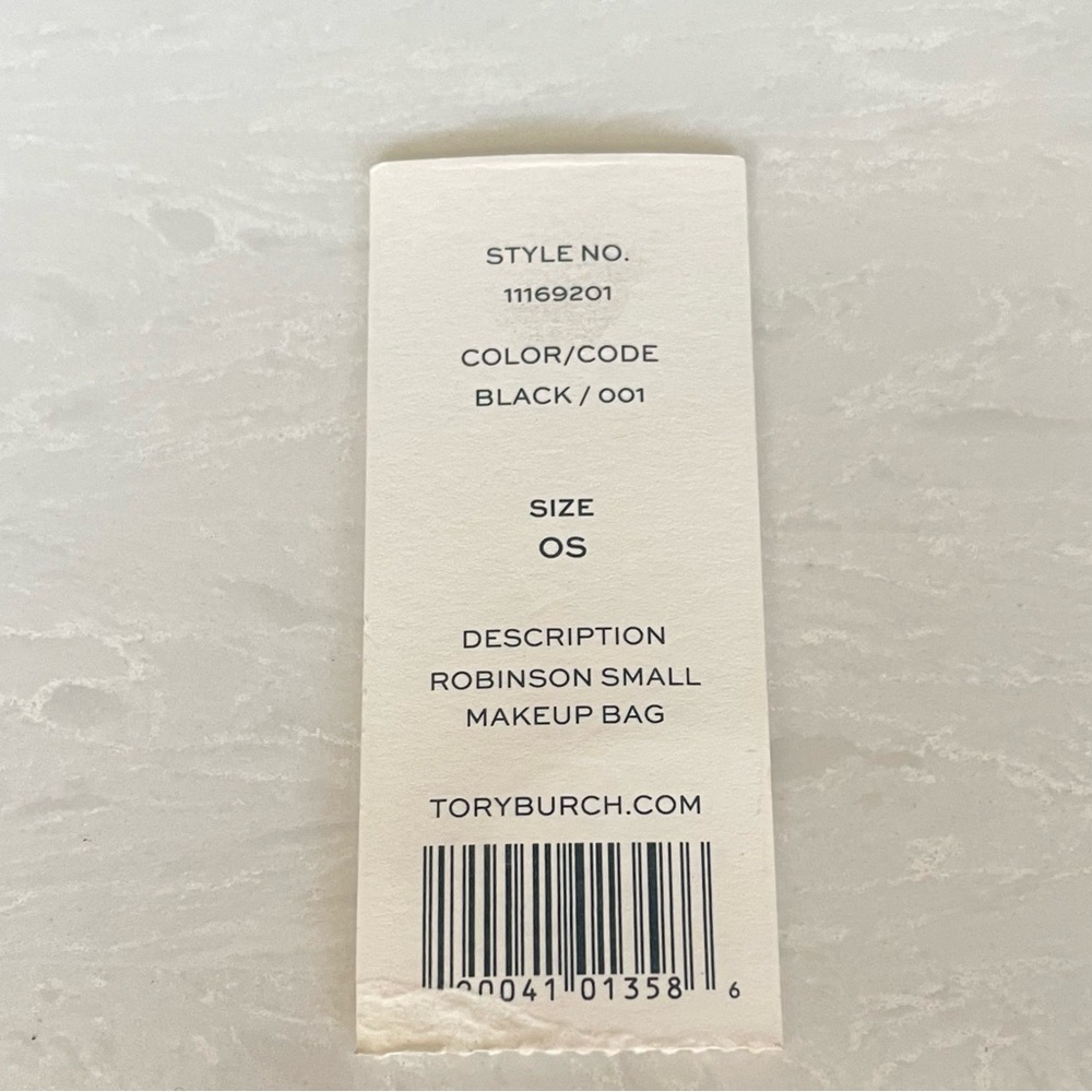 Tory Burch - Robinson Small Makeup Bag- Black - Picture 14 of 14